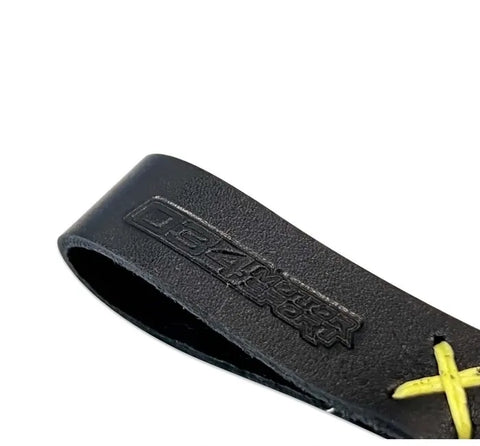 034Motorsport Embossed Leather Key Chain