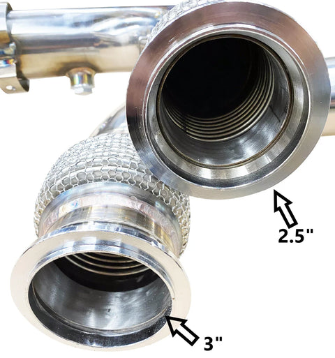 RPM Can-Am X3 E-Valve 3" Electronic Dump Valve Exhaust / Mid pipe (Polished)