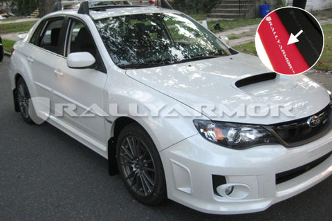 Rally Armor 02-07 Subaru RS/2.5i/WRX/STI (06-07 Wagon Req. Front Flap Mod.) Black Mud Flap BCE Logo