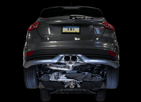 AWE Tuning Track Edition Catback Exhaust Chrome Silver Tips Ford Focus ST 2.0T 2013-2018
