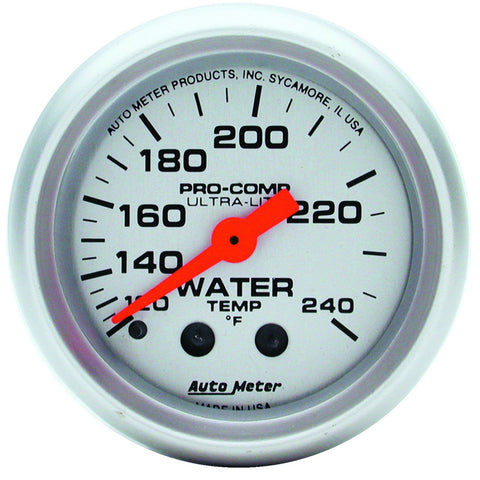 AutoMeter 2-1/16 in. WATER TEMPERATURE, 140-280 Fahrenheit, CARBON FIBER