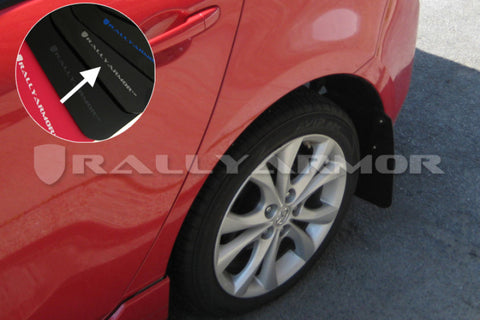 Rally Armor 02-07 Subaru RS/2.5i/WRX/STI (06-07 Wagon Req. Front Flap Mod.) Black Mud Flap BCE Logo