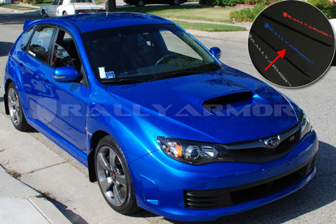 Rally Armor 02-07 Subaru RS/2.5i/WRX/STI (06-07 Wagon Req. Front Flap Mod.) Black Mud Flap BCE Logo