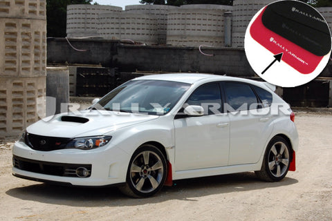 Rally Armor 02-07 Subaru RS/2.5i/WRX/STI (06-07 Wagon Req. Front Flap Mod.) Black Mud Flap BCE Logo