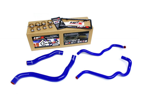 HPS Blue Reinforced Silicone Radiator Heater Hose Kit for Honda 13-17 Accord 3.5L V6 LHD