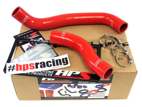 HPS Reinforced Red Silicone Radiator Hose Kit Coolant for Mazda 86-88 RX7 1.3L NA Turbo