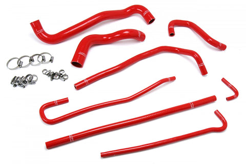 HPS Reinforced Red Silicone Radiator Heater Hose Kit Coolant for Chevy 97-04 Corvette 5.7L V8
