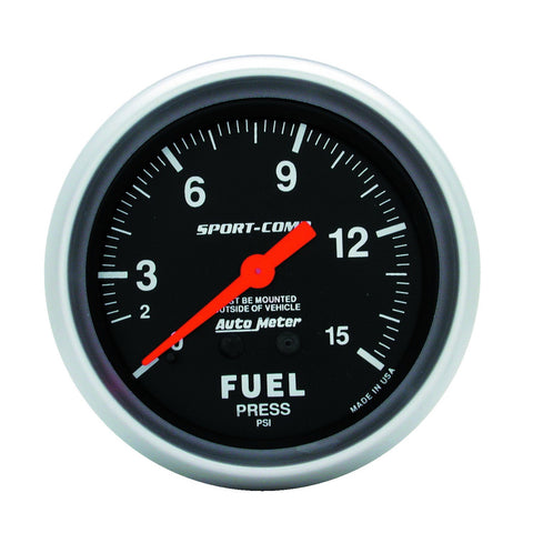 AutoMeter 2-1/16 in. WATER PRESSURE, 0-120 PSI, SPEK-PRO, SILVER/CHROME