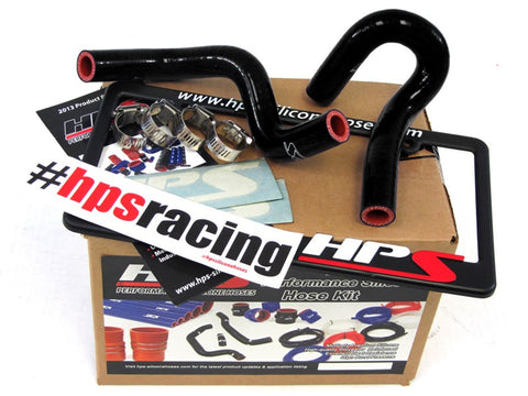 HPS Reinforced Black Silicone Heater Hose Kit Coolant for Mazda 90-93 Miata 1.6L