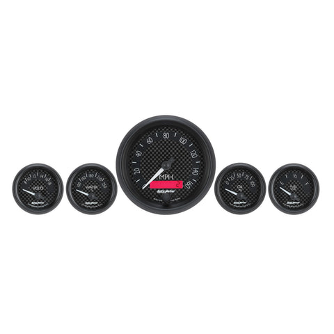 AutoMeter 3-3/8 in. GPS SPEEDOMETER, 0-225 KM/H, CARBON FIBER