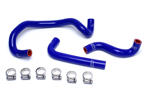 HPS Blue Reinforced Silicone Heater Hose Kit for Mazda 86-92 RX7 FC3S Turbo LHD