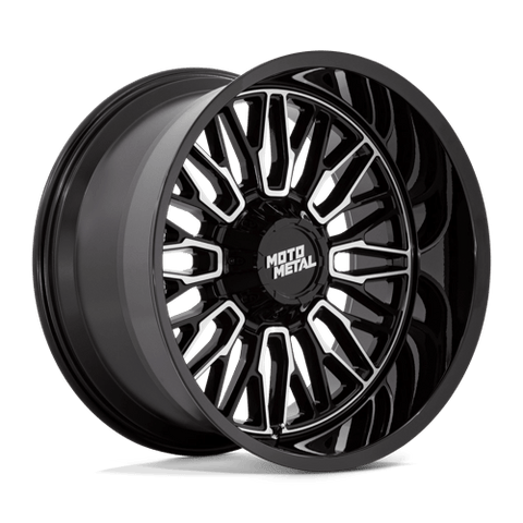 MO809 Stinger Cast Aluminum Wheel in Gloss Black Machined Finish from Moto Metal Wheels - View 2