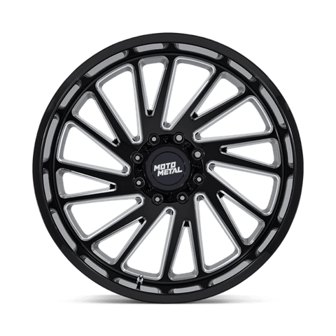 MO811 Combat Cast Aluminum Wheel in Gloss Black Milled Finish from Moto Metal Wheels - View 4