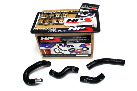 HPS Reinforced Black Silicone Heater Hose Kit Coolant for Nissan 07-08 350Z VQ35HR