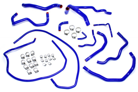 HPS Blue Reinforced Silicone Radiator   Heater Hose Kit Coolant for Mazda 10-13 Mazdaspeed 3 2.3L Turbo