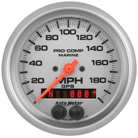 AutoMeter 2-1/16 in. FUEL PRESSURE, 0-15 PSI, SPEK-PRO, WHITE/BLACK