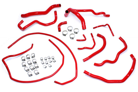 HPS Red Reinforced Silicone Radiator   Heater Hose Kit Coolant for Mazda 10-13 Mazdaspeed 3 2.3L Turbo