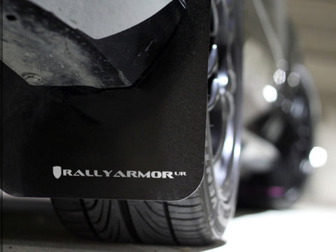 Rally Armor 02-07 Subaru RS/2.5i/WRX/STI (06-07 Wagon Req. Front Flap Mod.) Black Mud Flap BCE Logo