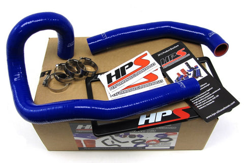 HPS Blue Reinforced Silicone Radiator Hose Kit Coolant for Toyota 86-92 Supra MK3 Turbo & NA 7MGE / 7MGTE