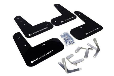 Rally Armor 02-07 Subaru RS/2.5i/WRX/STI (06-07 Wagon Req. Front Flap Mod.) Black Mud Flap BCE Logo