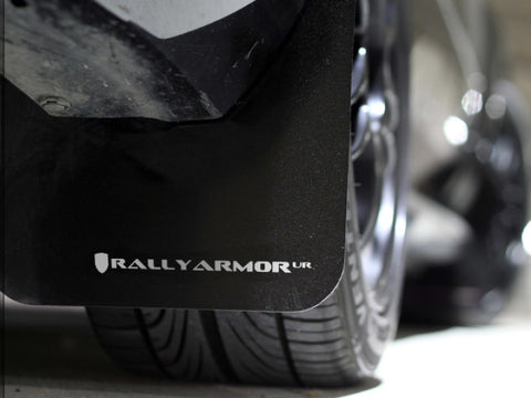 Rally Armor 02-07 Subaru RS/2.5i/WRX/STI (06-07 Wagon Req. Front Flap Mod.) Black Mud Flap BCE Logo