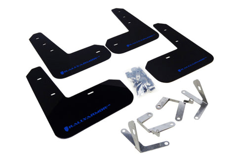 Rally Armor 02-07 Subaru RS/2.5i/WRX/STI (06-07 Wagon Req. Front Flap Mod.) Black Mud Flap BCE Logo