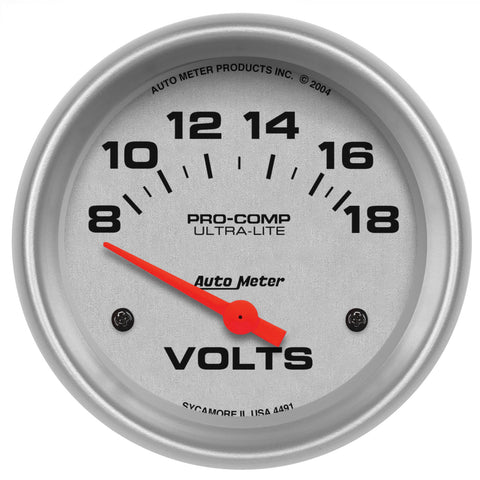 AutoMeter 2-5/8 in. BOOST/VACUUM, 30 IN HG/45 PSI, ULTRA-LITE II