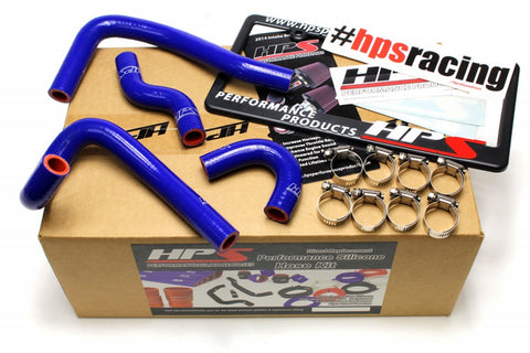 HPS Blue Reinforced Silicone Heater Hose Kit for Mazda 93-95 RX7 FD3S