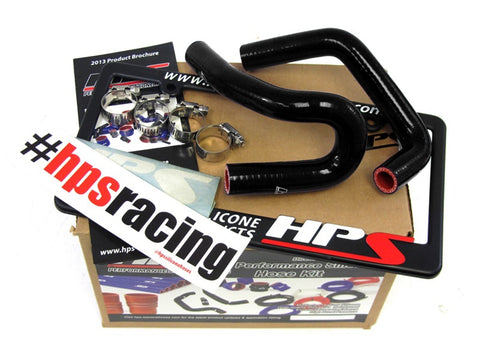 HPS Reinforced Black Silicone Heater Hose Kit Coolant for Mazda 99-05 Miata 1.8L