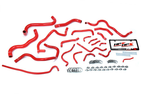 HPS Red Reinforced Silicone Radiator Heater Coolant Hose Kit for Honda 17-19 Civic Si 1.5L Turbo