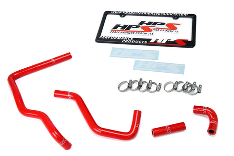 HPS Red Reinforced Silicone Heater Hose Kit for Toyota 84-88 4Runner 22RE Non Turbo EFI LHD