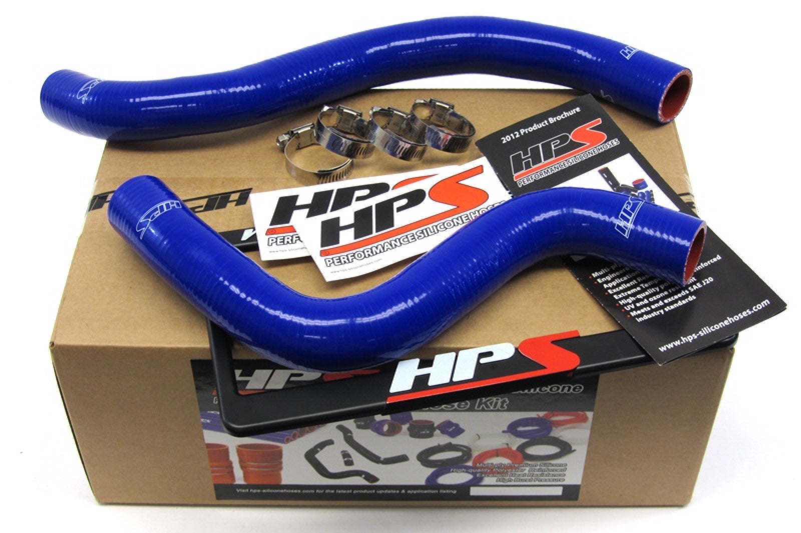 HPS Performance High Temp Reinforced Silicone Radiator Coolant Hose Kit, Blue, 57-1632-BLUE
