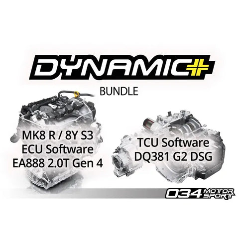 034Motorsport MK8 Volkswagen Golf R & 8Y Audi S3 EA888.4 2.0T Dynamic+ Tuning ECU & DQ381 G2 TCU Tuning Bundle