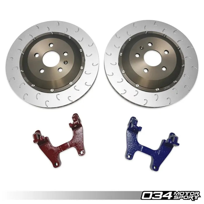2-Piece Floating Rear Brake Rotor 355mm Upgrade for Mk8 GTI/Golf R & A ...