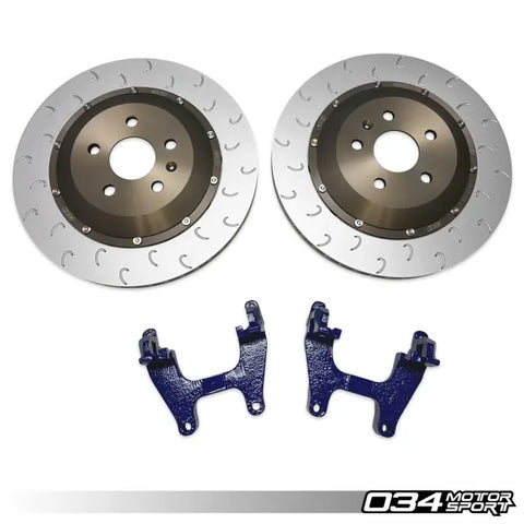 2-Piece Floating Rear Brake Rotor 355mm Upgrade for Mk8 GTI/Golf R & Audi 8Y S3/RS3