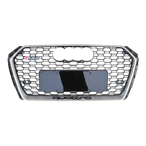 RS Honeycomb Front Grille for 2017-2019 Audi A4/S4/RS4 B9 Models