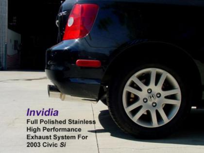 Invidia 02+ Honda Civic Si 3 Door (101mm tip) Cat- Back Exhaust