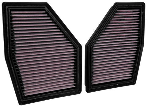 K&N 2020 BMW M550i 4.4L V8 Replacement Air Filter (2 Per Box)