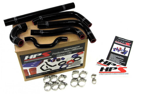 HPS Black Reinforced Silicone Radiator Hose Kit Coolant for Kawasaki 2011 KX250F