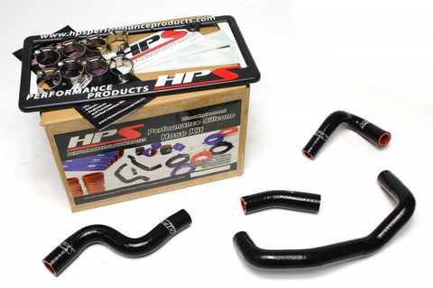 HPS Reinforced Black Silicone Heater Hose Kit Coolant for Mazda 06-14 Miata 2.0L