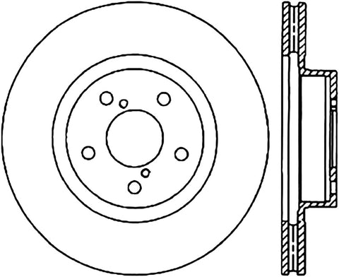 StopTech 05-10 Subaru Impreza WRX/STi Slotted & Drilled Left Front Rotor