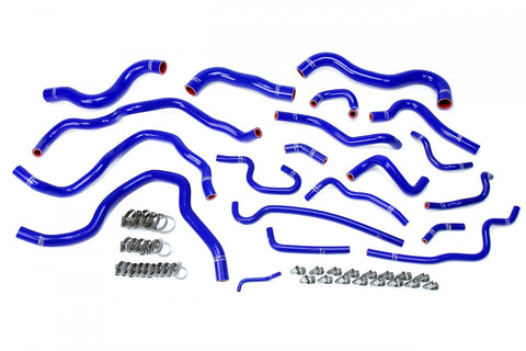 HPS Blue Reinforced Silicone Radiator Heater Coolant Hose Kit for Honda 16-19 Civic 2.0L Non Turbo