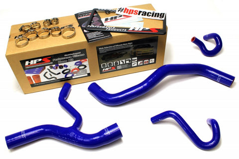 HPS Blue Reinforced Silicone Radiator and Heater Hose Kit Coolant for Ford 96-01 Mustang GT 4.6L V8