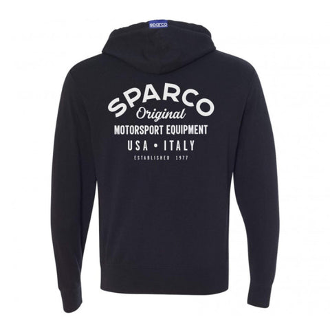 Sparco Sweatshirt ZIP Garage BLK - Medium