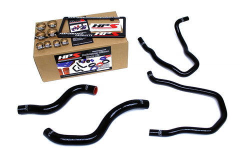 HPS Black Reinforced Silicone Radiator   Heater Hose Kit for Honda 13-17 Accord 2.4L LHD