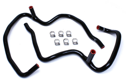 HPS Black Reinforced Silicone Heater Hose Kit Coolant for Jeep 06-10 Commander 5.7L V8 with Rear A/C