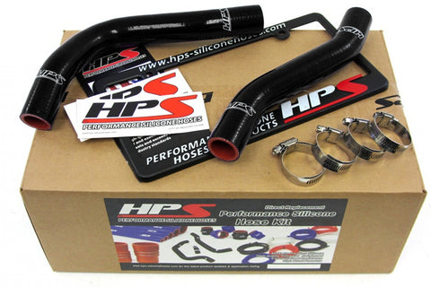 HPS Black Reinforced Silicone Radiator Hose Kit Coolant for Honda 11-16 CRZ