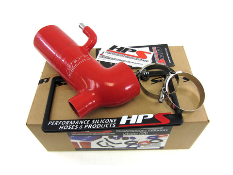 HPS Red Reinforced Silicone Post MAF Air Intake Hose Kit - Retain Stock Sound Tube for Subaru 13-16 BRZ