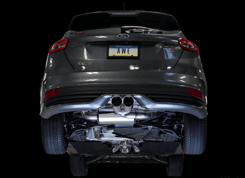 AWE Tuning Touring Edition Resonated Catback Exhaust Chrome Silver Tips Ford Focus ST 2.0T 2013-2018
