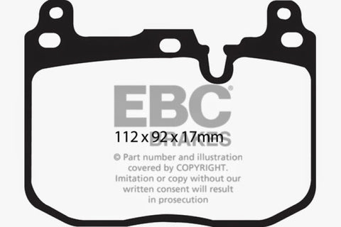 EBC 14+ BMW i8 1.5 Turbo/Electric Yellowstuff Front Brake Pads
